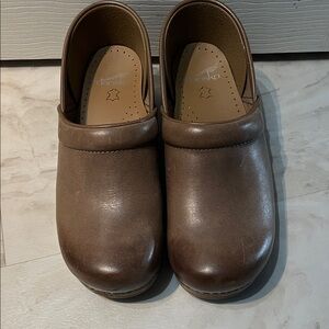 Dansko Brown Leather Clogs